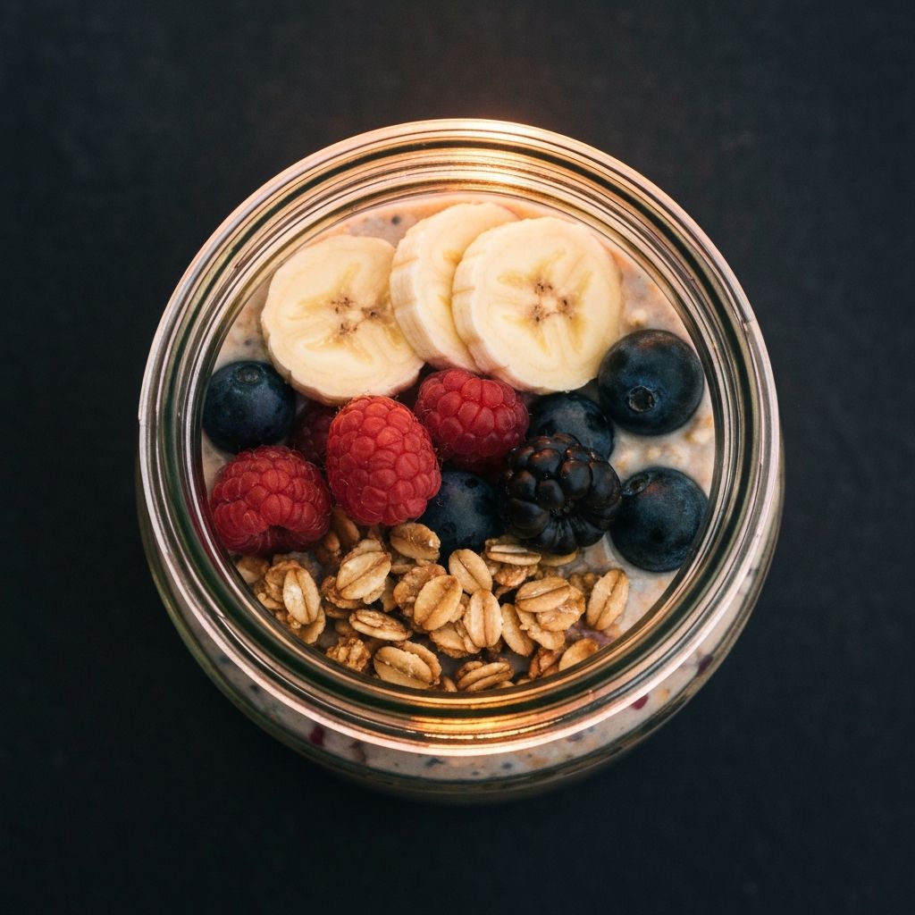 Overnight oats med bär
